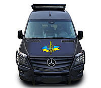 Наклейка на капот микроавтобуса ARB 3D TUNING STUDIO Флаг Тризуб Меч 590х845х0.15мм