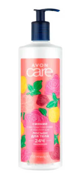 Avon Care Лосьйон для тіла з екстрактом троянди та маслом ши «Сяйво» 720 мл
