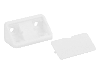 Угольник двойной пластиковый GIFF Белый
