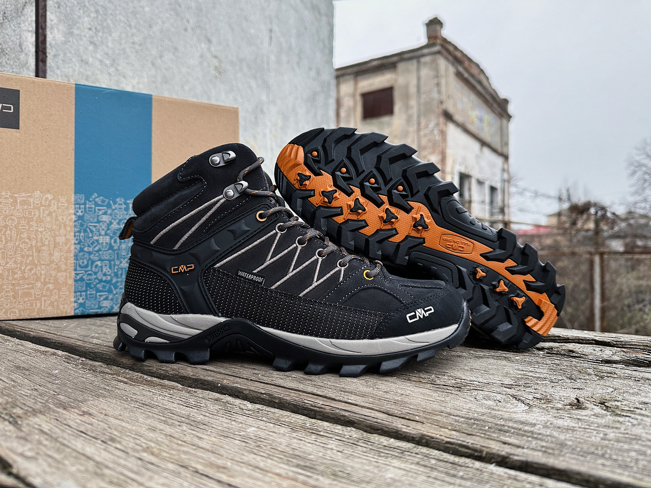 Чоловічі зимові оригінальні термо черевики CMP Rigel Mid Trekking Shoes 3Q12947-U951 Piombo водонепроникні