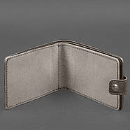 Шкіряна обкладинка-портмоне для посвідчення УБД (темно-бежева), фото 2