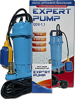 Погружной дренажный насос для фекалий с поплавком Expert Pump QDX 1.1 кВт для сливной ямы дома