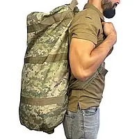Баул военный,мужской рюкзак,сумка военная из CORDURA 1000 Пиксель 70л.