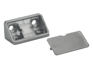 Кутник подвійний пластиковий GIFF Сірий