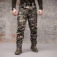 Штани тактичні 8 кишень Grifon Shark Soft shell  (multicam) на флісі