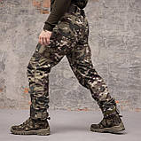 Штани тактичні 8 кишень Grifon Shark Soft shell  (multicam) на флісі, фото 4