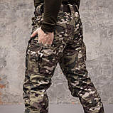 Штани тактичні 8 кишень Grifon Shark Soft shell  (multicam) на флісі, фото 10