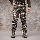 Штани тактичні 8 кишень Grifon Shark Soft shell  (multicam) на флісі, фото 8