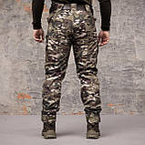 Штани тактичні 8 кишень Grifon Shark Soft shell  (multicam) на флісі, фото 7