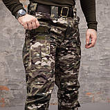 Штани тактичні 8 кишень Grifon Shark Soft shell  (multicam) на флісі, фото 6
