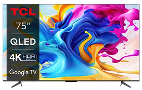 Телевізор TCL QLED 75C649 - 75" - 4K - Google TV