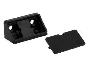 Кутник подвійний пластиковий GIFF Чорний