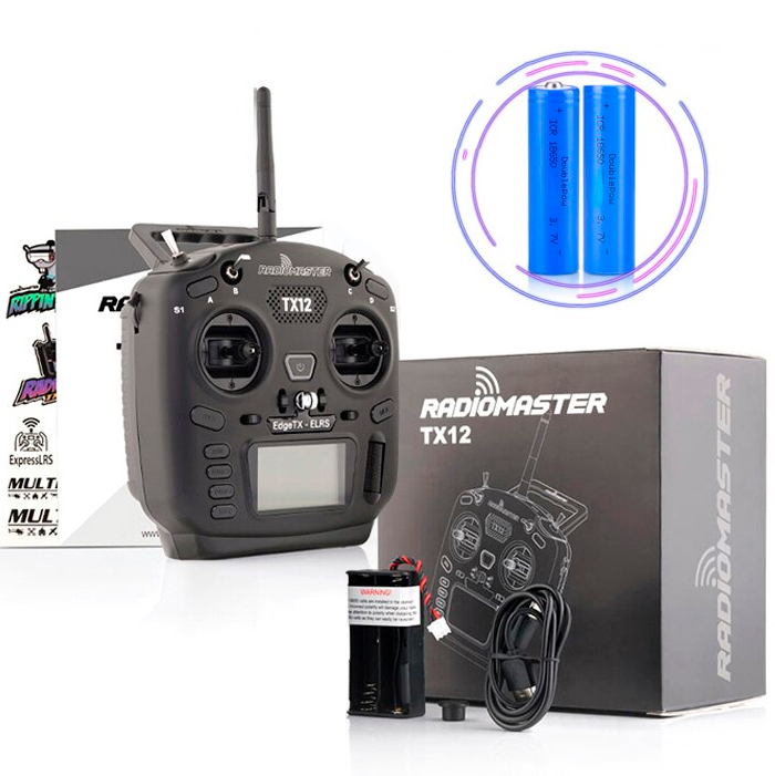 FPV пульт RadioMaster TX12 MKII ELRS M1 Апаратура керування + акумулятори