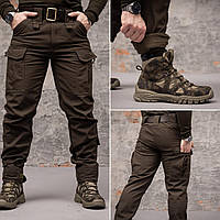 Штани тактичні 8 кишень Grifon Shark Soft shell (хакі) на флісі