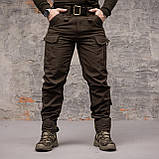 Штани тактичні 8 кишень Grifon Shark Soft shell  (хакі) на флісі, фото 8