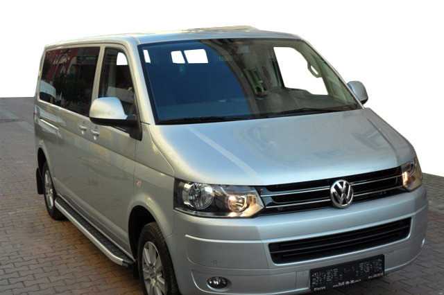 Бокові пороги Volkswagen T5 рестайлинг 2010-2015 Fullmond коротка база brr088+ful213