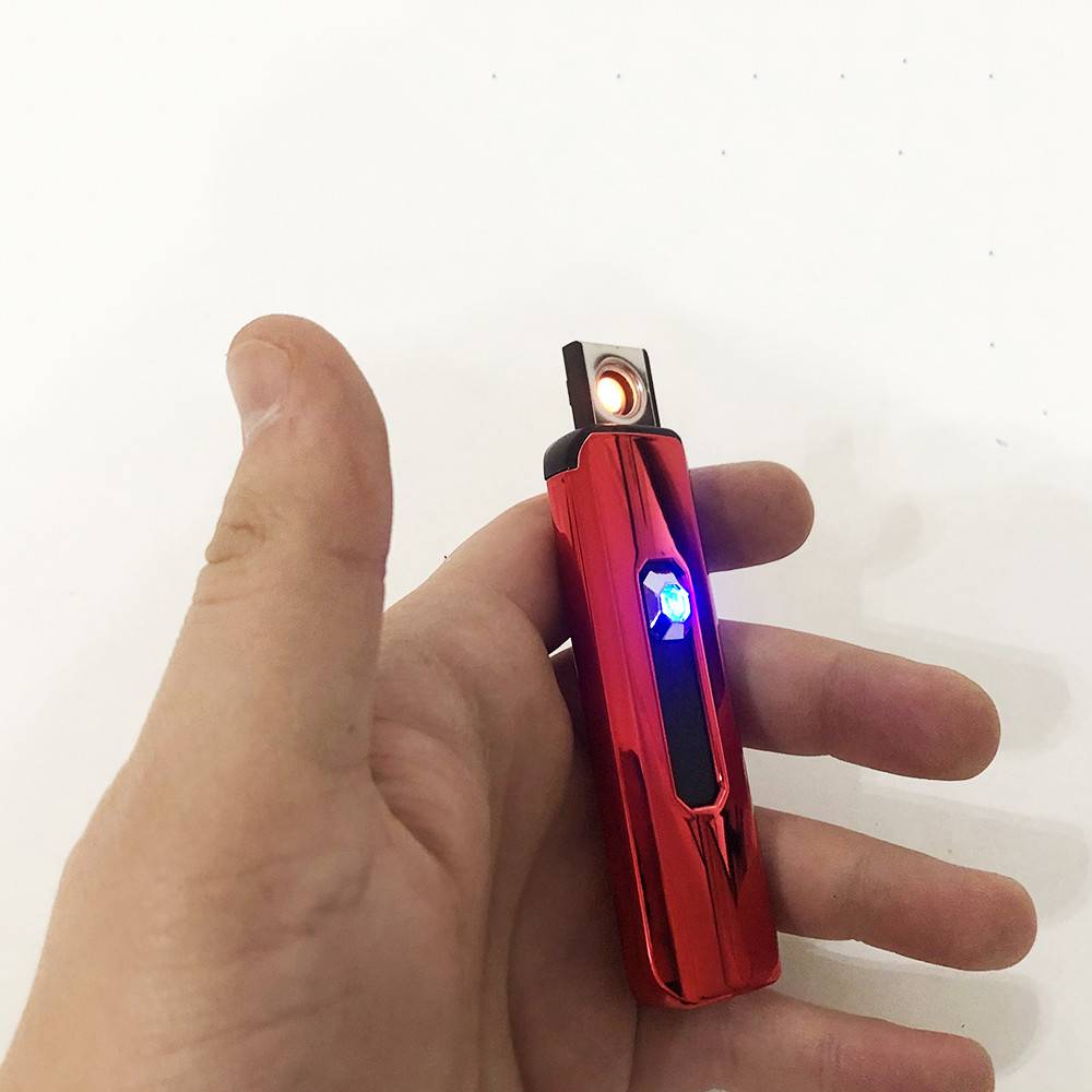 Зажигалка электрическая, электронная зажигалка спиральная подарочная, сенсорная USB. PS-220 Цвет: красный TVM - фото 2 - id-p2031732616