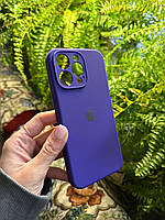 Силиконовый чехол c квадратными бортиками на iPhone 13 Pro Max Ultra Violet Silicone case на айфон фиолетовый