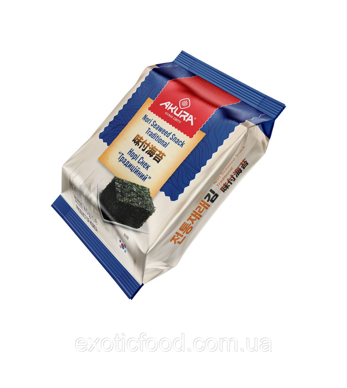Норі - снек Seaweed Traditional AKURA 4.5 г