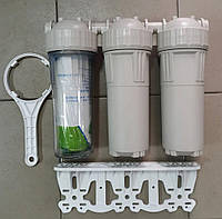 Проточна триступенева система фільтрації під мийку для м'якої води