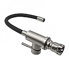 Змішувач для кухні VENTA VA3008-Black з гнучким гусаком (картридж 35 мм) Нержавіюча сталь, фото 4