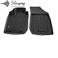 Автомобильные коврики в салон Stingray на для Renault Logan 04-12 2шт Рено Логан черные