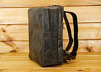 Кожаный мужской рюкзак №5 натуральная кожа Crazy Horse, цвет Шоколад
