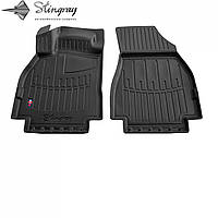 Автомобильные коврики в салон Stingray на для Renault Megane 2 02-09 2шт Рено Меган черные