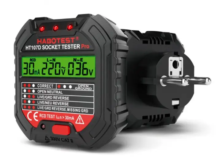 Вимірювач потужності розеток Habotest HT-107D