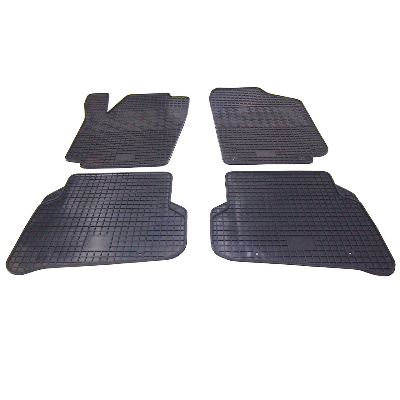 Автомобільні килимки поліки в салон на Volkswagen Polo Sd Hb 09- 4шт чорні Polytep Фольксваген Поло, фото 1