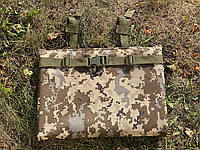 Тактический каремат пиксель 20мм для сидения на системе MOLLE военный поджопник для стрельбы