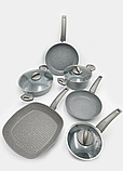 Набір посуду з антипригарним покриттям Kasanova silver 9 предметів Італія, фото 2