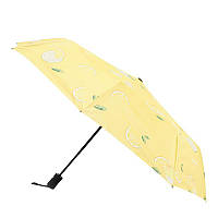 Автоматический зонт детский желтый с принтом Monsen C1lemon