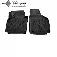 Автомобильные коврики в салон Stingray на для Skoda Yeti 09-17 2шт Шкода Йети черные