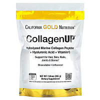 CollagenUP, морський колаген, гіалуронова кислота та вітамін С, California Gold Nutrition, 206 г