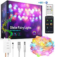 632010 Розумна WiFі мультикольорова новорічна гірлянда 10 м Tervix Pro Line Fairy Lights WiFi