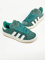 Женские кеды Adidas Campus Dark Green White