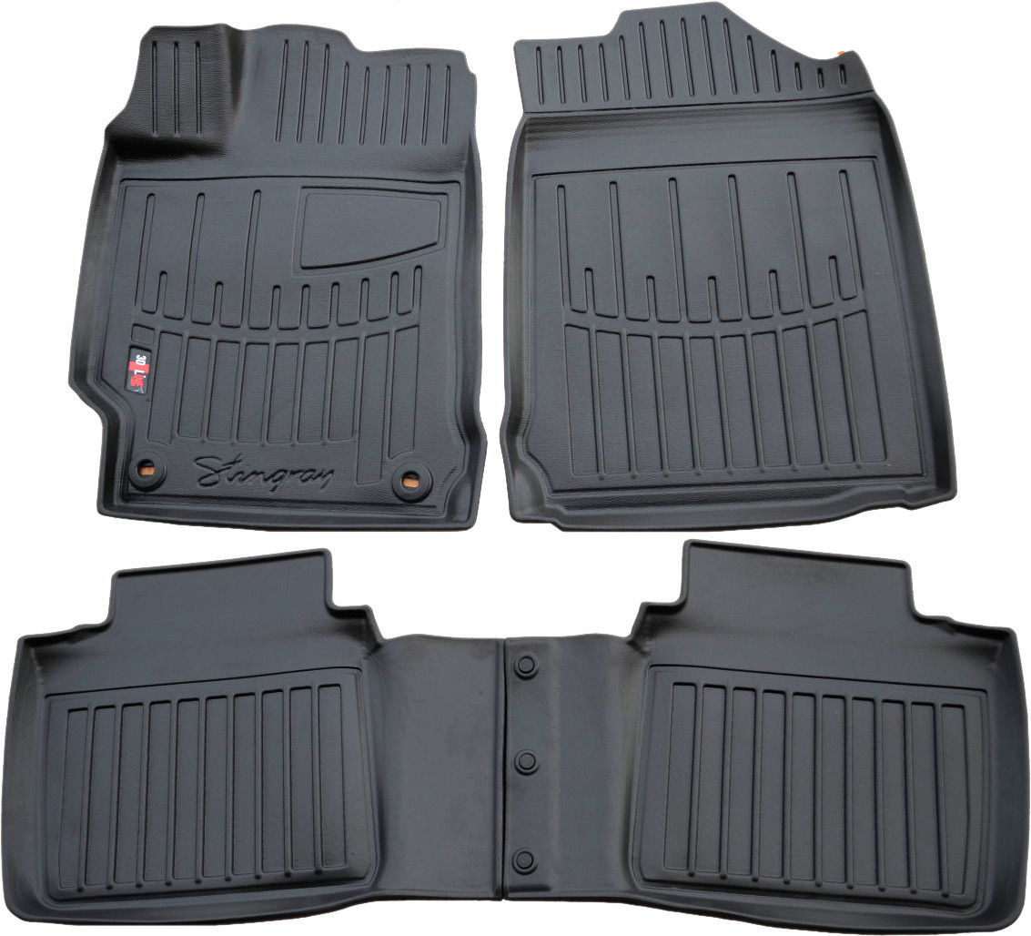 Автомобільні килимки поліки в салон на Toyota Camry V50 V55 11-17 4шт чорні Stingray Тойота Камрі, фото 1