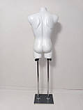 Чоловічий манекен "Давид" білий на ДВП підставці, фото 3