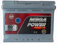 Акумулятор автомобільний 60Ah 540A 12 V «+» праворуч Mega Power Premium Line