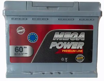 Акумулятор автомобільний 60Ah 540A 12 V «+» праворуч Mega Power Premium Line