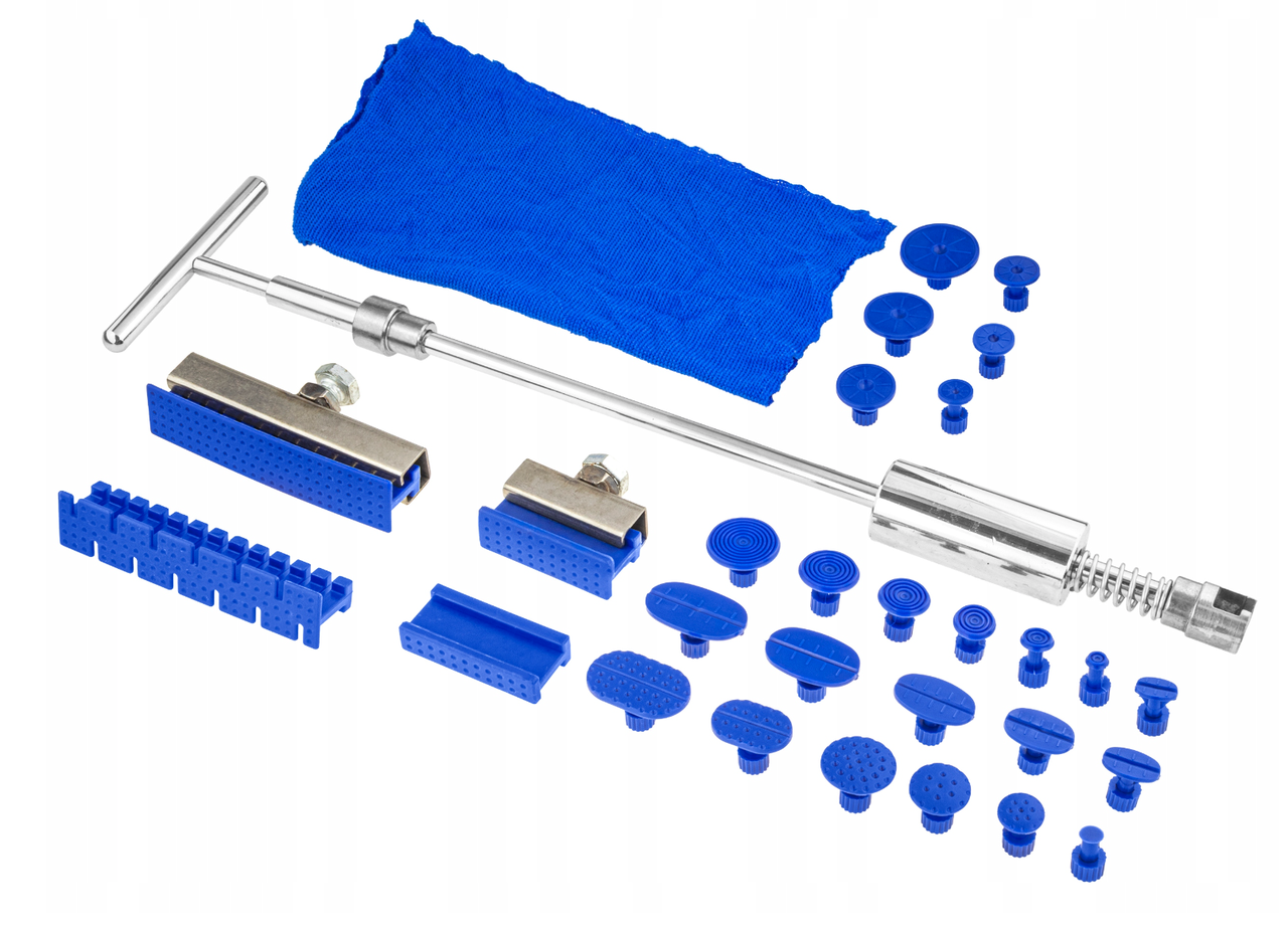 Молоток зворотний для видалення вм'ятин із набором насадок 29 шт Falcon F05394