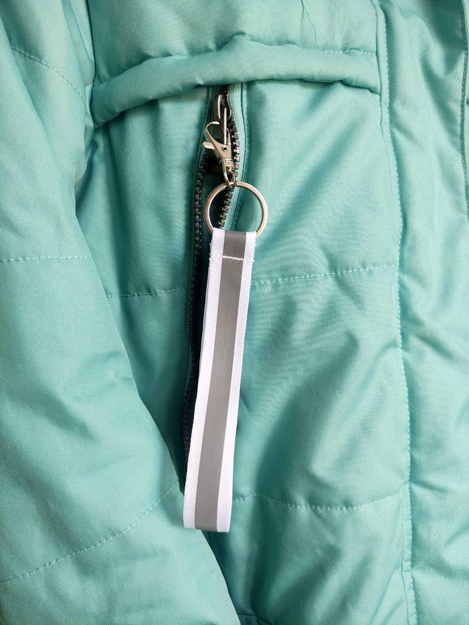 Світловідбиваючий брелок флікер на сумку чи рюкзак білий, фото 1