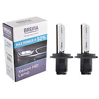 Ксеноновая лампа Brevia H7 +50% автолампа 4300K для дальнего/ближнего света PX26d 2 шт (12743MP)