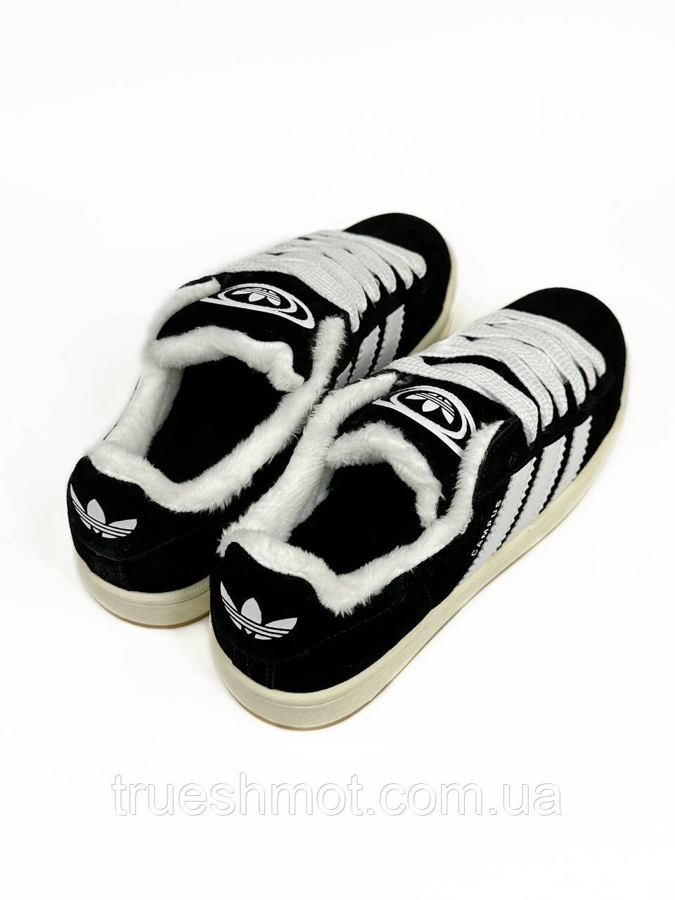 Женские кроссовки Adidas Campus 00s Black White Winter - фото 2 - id-p2031774234