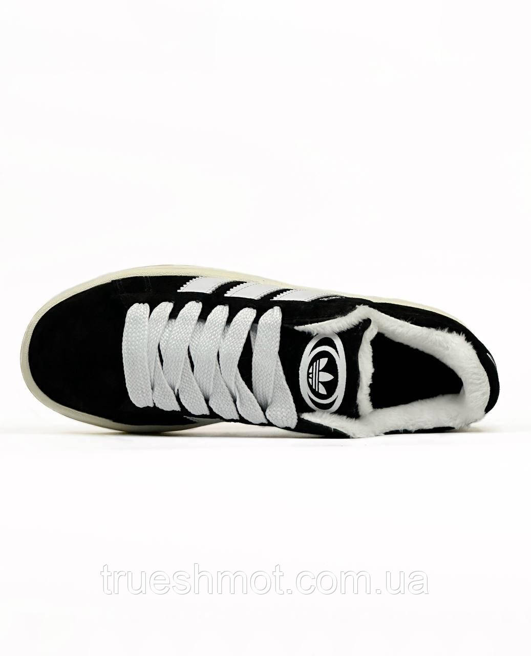 Женские кроссовки Adidas Campus 00s Black White Winter - фото 7 - id-p2031774234