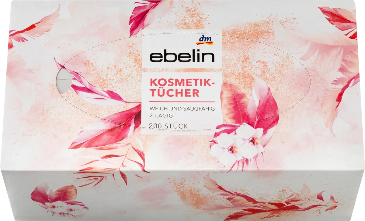 Косметичні паперові серветки Ebelin, 200 шт.