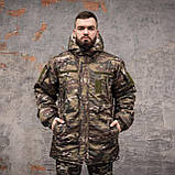 Куртка-бушлат Grifon Green ПМК-322 на хутрі Мультикам плащівка, фото 2