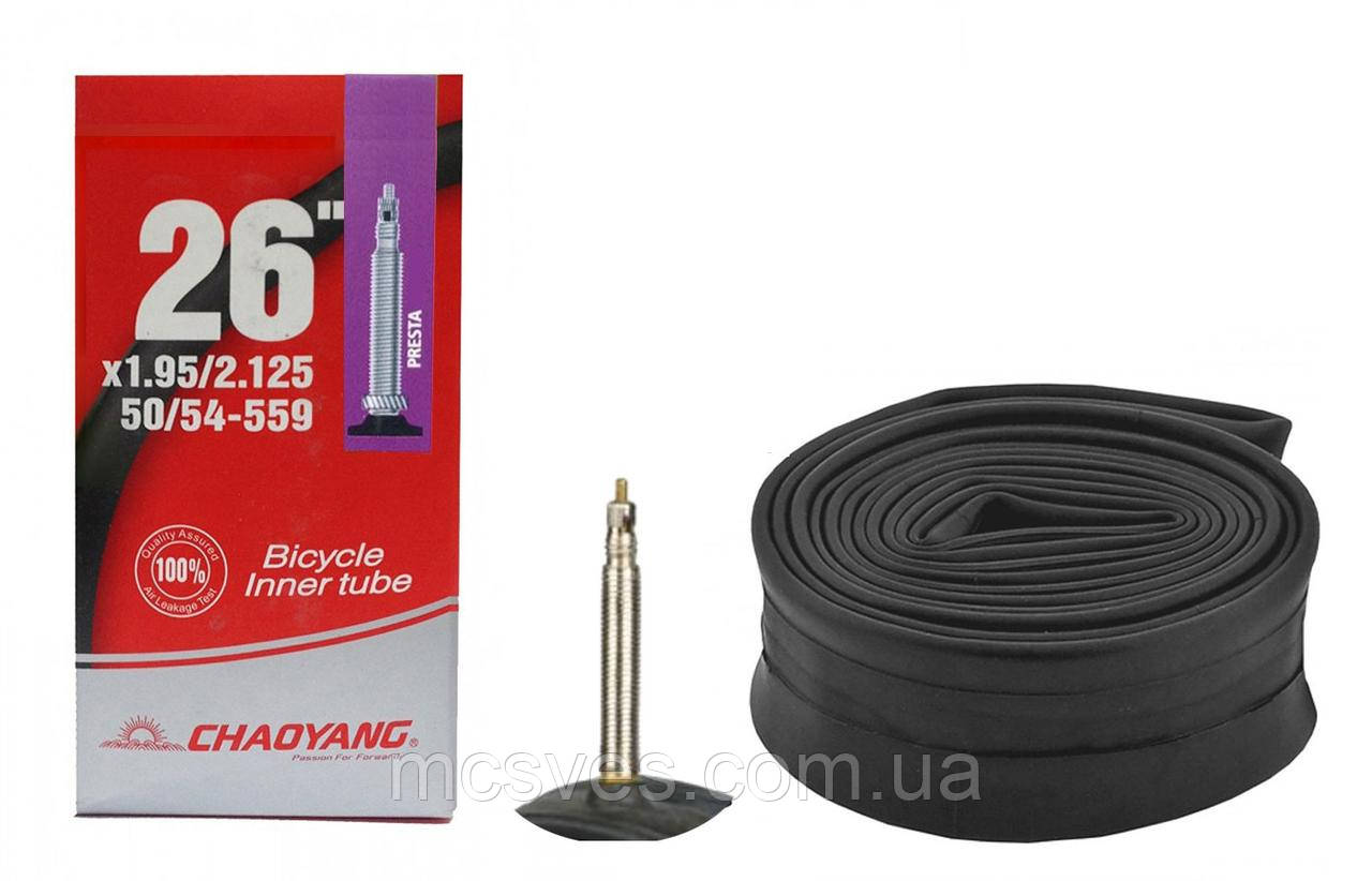 Камера велосипедна Камера 26"x1,95/2,125 з ніпелем (Presta FV-48)