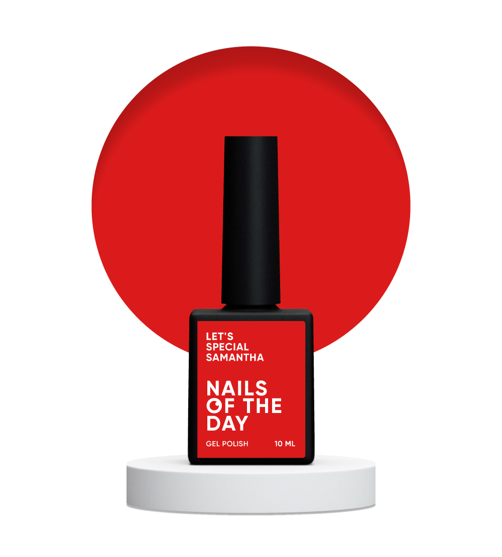 Samantha Гель-лак NailsOfThe Day Let's special — Яскраво-червоний, 10 мл